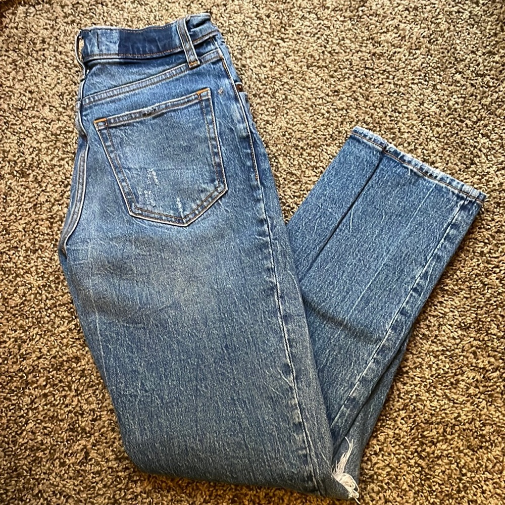 Abercrombie and Fitch ultra high rise 90s straight jean